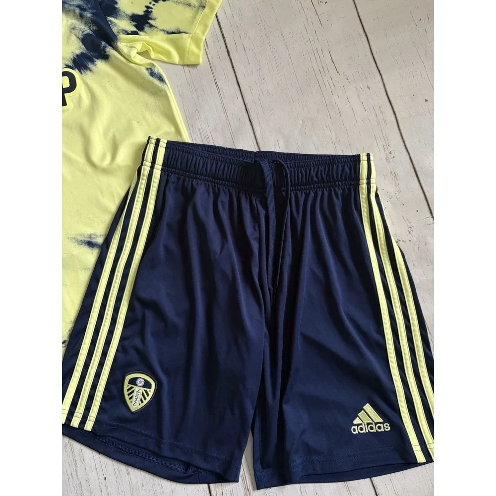 Brenden Aaronson #7 Leeds United 2022-23 Away Adidas Soccer‎ Jersey\Shorts sz M